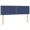 vidaXL Boxspringbett mit Matratze Blau 140x190 cm Stoff