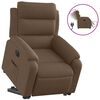 vidaXL Relaxsessel mit Aufstehhilfe Elektrisch Braun Stoff