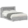 vidaXL Bettgestell mit Stauraum Grau Sonoma 160 x 200 cm Holzwerkstoff