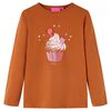 Kinder-Langarmshirt Cognac 116