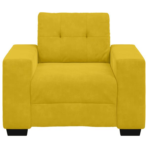 vidaXL Sessel Gelb 60 cm Samt