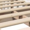 vidaXL Bettrahmen Wei&szlig; 100 x 200 cm Massives Kiefernholz