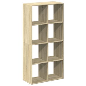 vidaXL Raumteiler-B&uuml;cherregal Sonoma-Eiche 69,5x29x137,5 cm