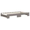 vidaXL Tagesbett Ausziehbar mit Matratzen Taupe 100x200 cm Stoff