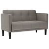 vidaXL Zweisitzer-Sofa Taupe 111 cm Stoff