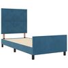 vidaXL Boxspringbett mit Kopfteil Dunkelblau 100 x 200 cm Samt