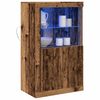 vidaXL LED-Sideboard Altholz 60,5 x 37 x 100 cm Holzwerkstoff