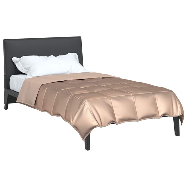 vidaXL Sommerdecke Gold 200 x 140 cm Satin und Mikrofaser