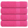vidaXL Duscht&uuml;cher FROGN 4 Stk. Rosa 70x140 cm 360 g/qm