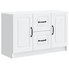 vidaXL Sideboard Wei&szlig; 89 x 34,5 x 57 cm Holzwerkstoff