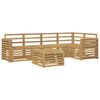 vidaXL Outdoor-Sofagarnitur 6 pcs Wei&szlig; 59 x 59 x 37 cm