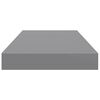 vidaXL Schweberegale 4 Stk. Grau 50x23x3,8 cm MDF