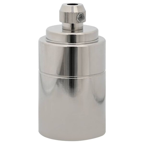 vidaXL Lampenfassungen 2 Stk. Satin-Nickel E27