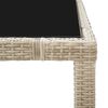 vidaXL 9-tlg. Garten-Essgruppe mit Auflagen Poly Rattan Beige
