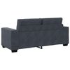vidaXL Zweisitzer-Sofa Dunkelgrau 140 cm Samt