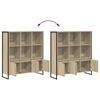 vidaXL B&uuml;cherregal 2 pcs Sonoma 99,5 x 30 x 108 cm Holzwerkstoff