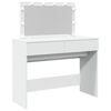vidaXL Schminktisch mit LED-Beleuchtung Wei&szlig; 100x40x120 cm