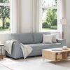 vidaXL 3-Sitzer-Sofa Hellgrau 220x77x82 cm Stoff