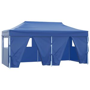 vidaXL Party-Zelt Blau 291 x 580 x 315 cm Oxford-Stoff