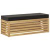 vidaXL Outdoor Hocker Bank Massivholz Akazie Wei&szlig;