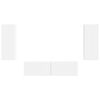 vidaXL TV-Schrankset Wandmontiert 2 pcs Wei&szlig; Holzwerkstoff
