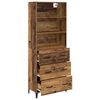 vidaXL Highboard Altholz 69,5 x 34 x 180 cm Holzwerkstoff