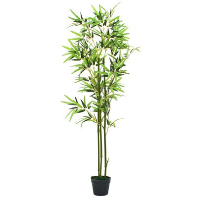 vidaXL Künstliche Bambuspflanze mit Topf 150 cm Grün