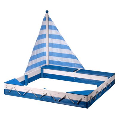dobar Sandkastenschiff Maritime Blau und Weiß