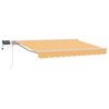 vidaXL Manueller Markisenrahmen mit LEDs Sand 3 x 2 m
