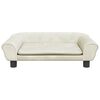 vidaXL Kindersofa Creme 70x45x26 cm Samt