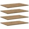 vidaXL Regalbrett 3 Ebenen 4 Stk. 60 x 40 x 1,5 cm Holzwerkstoff Braun