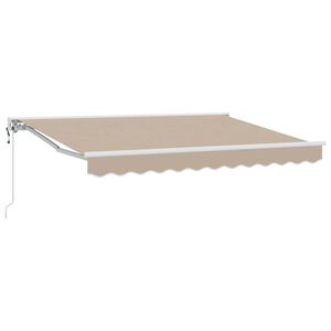 vidaXL Elektrische ausziehbare Markise Beige 3 x 2,5 m