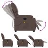 vidaXL Massagesessel Braun Kunstleder