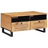 vidaXL Couchtisch Artisan-Eiche 80 x 54 x 40 cm Massivholz Mango
