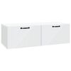 vidaXL Wandmontierter TV-Schrank Wei&szlig; 98 x 41 x 30 cm Holzwerkstoff