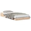 vidaXL Bettrahmen Braun 80 x 220 cm Massives Kiefernholz