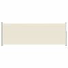 vidaXL Ausziehbare Seitenmarkise 160x500 cm Creme