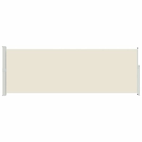 vidaXL Ausziehbare Seitenmarkise 160x500 cm Creme