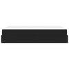 vidaXL Bettgestell mit Matratze mit Matratze 2 pcs Schwarz PVC