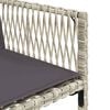 vidaXL 17-tlg. Garten-Essgruppe mit Kissen Hellgrau Poly Rattan