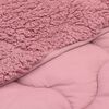 vidaXL Winterbettdecke Rosa 220 x 240 cm Mikrofaser und Teddy-Fleece