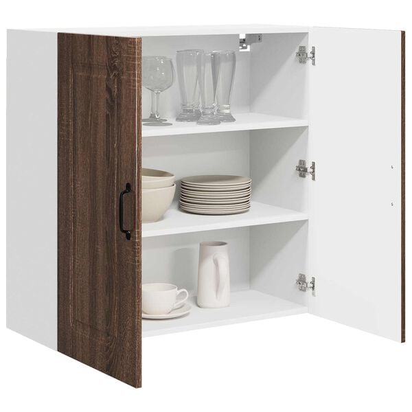 vidaXL K&uuml;chenschrank Kalmar Braun Eichen-Optik 80 x 31 x 80 cm