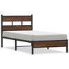 vidaXL Bettgestell ohne Matratze Braun Eiche 107x200 cm Holzwerkstoff