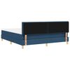 vidaXL Boxspringbett mit Matratze mit Matratze Blau 180 x 200 cm Stoff