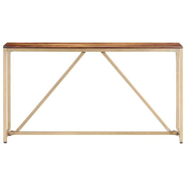vidaXL Konsolentisch 140&times;35&times;76 cm Massivholz