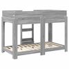 vidaXL Etagenbett f&uuml;r Kinder Graues Sonoma 80 x 160 cm Holzwerkstoff