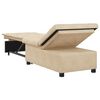 vidaXL Pull-Out Schlafsofa Creme 194 x 67 x 82 cm Mikrofaser
