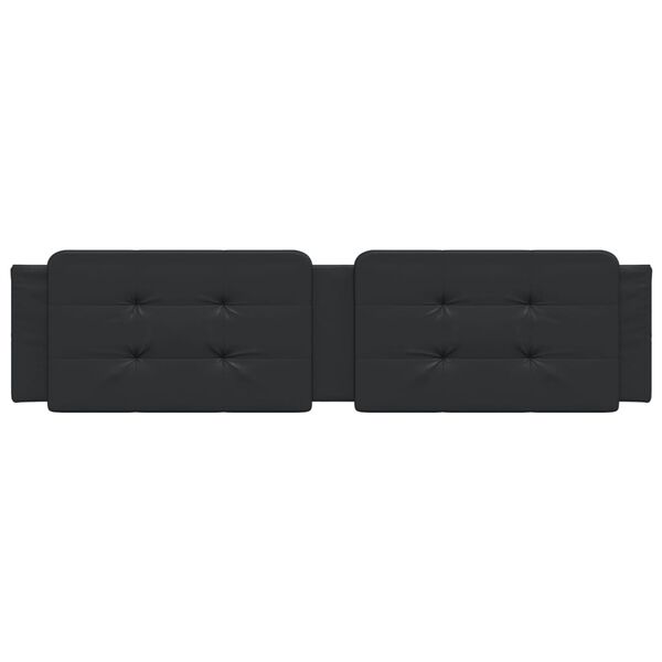 vidaXL Kopfteil-Kissen "Zadar" Schwarz 193 cm Kunstleder