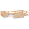 vidaXL 12-tlg. Garten-Lounge-Set Massivholz Kiefer