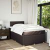 vidaXL Boxspringbett mit Matratze Dunkelbraun 120x190 cm Stoff